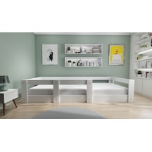 Herseycik Ninnimo Montessori 90X190 Yatak Uyumlu Mdf Karyola My15-1 Beyaz