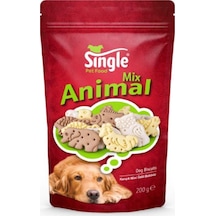 Single Animal Mix Hayvan Figürlü Köpek Ödül Bisküvisi 200 G