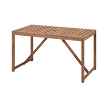 Yemek Masası, Açık Kahverengi Abanoz - Beyaz