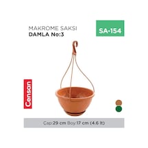 Makrome Saksı Damla No:3 4.6 Lt Çok Renkli