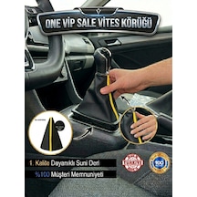 One Vıp Salehonda City Siyah Deri Özel Yeni Tasarım Sarı Şerit Spor Dikiş Vites Körüğü Model:vipsale-vites2214 Renkli