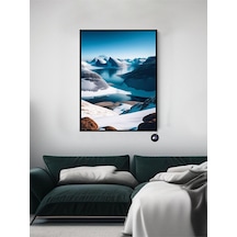 Pster20799 Nordik Dağları Iskandinav Tarzı Çerçeveli Tablo 40 X 50