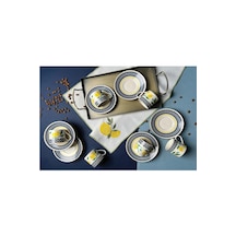 Porser Blue Zest Limon Pure Kahve Takımı 12 Parça