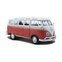 Maisto 1/25 Volkswagen Van Samba Model Araba Kırmızı