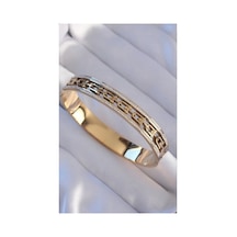 316l Çelik Gold Renk Zircon Taşlı Kelepçe Bileklik Gold - 679427653 Gold