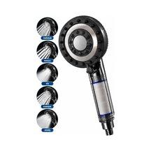 Ergonomik Filtreli Duş Başlığı 5 Fonksiyonlu Masaj Etkili Çok Renkli