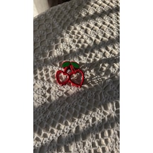 Kiraz Model Metal Mandal Toka Çok Renkli