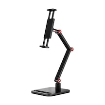 Gajeena Siyah Üç Bölmeli, 360 Derece Dönebilen, Masa Üstü Klemli, Kolay Kurulumlu, Taşınabilir Tablet/monitör Tutucu - Ev Ofisi Ve Oyun İçin Uygun