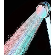 Kustar Rgb Led Işıklı Filtreli Tasarruflu Duş Başlığı Isıya Göre Renk Değiştiren Başlık Diğer