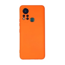 İnfinix Hot 11s Kılıf Nano İçi Kadife Silikon - Turuncu -