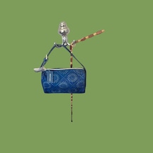 Esteelauder Kurplu Şık Yumuşak El Makyaj Çantası Genişlik-18-derinlik-13- Vintage