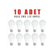 Noas Led Ampul - 9W Led Ampul E27 - Parlak Tasarruflu Led Ampul 10 Adet