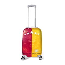 Coral High Sarı Kırmızı 5 Yıldız Aslan Taraftar Desenli Kabin Boy Valiz 50cm 16563 Sarı - Kırmızı