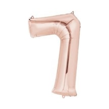 7 Rakam Rose Gold Folyo Balon 72 Cm