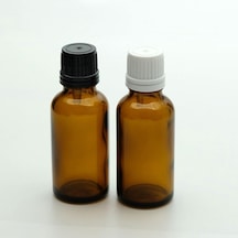 Damlalıklı İçten 30 Ml 10 Adet Amber Şişe