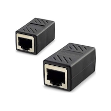 Rj45 Dişi - Dişi Uzatma Adaptörü - Siyah Hdx5066 Evimdeyokyok
