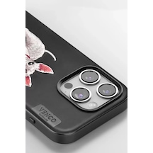 Venco Apple İphone 16 Pro Max Perma Desenli Kapak - Siyah