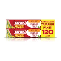 Cook Eko Buzdolabı Poşeti Orta Boy 120'li - 8 Adet Tarı