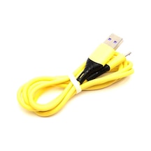 Go Des GD-UC519 Micro USB Kablo 2.4A Şarj Kablosu 100 cm Data Kablo ZORE-258887 Sarı