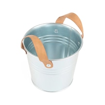 Farist Garden Deri Saplı Galvaniz Saksı 16 X 14 Cm 2 Adet