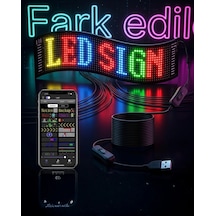 Rgb Led Matrix Panel 60 Cm 16x96 Piksel Kayan Yazı Ve Animasyon Destekli Renkli