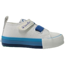 Benetton Bebek Beyaz Saks Mavi Keten Ayakkabı Bn30648-688