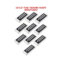 Sr-201 Em-w Proximity Kart Okuyucu Ip68 Şifreli Metal Kasa 2000 Kullanıcı Kapasiteli 125 Khz 10 Adet