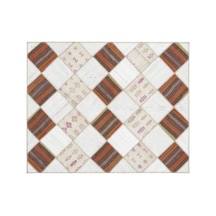 El Dokuması Patchwork Vintage Yün-pamuk Çizgili Halı 11535 173 X 214 Cm Çok Renkli