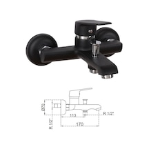 Acar Musluk 204ac0021155 Stilla Black Banyo Bataryası Siyah Acar Musluk 204ac0021155 Stilla Black Banyo Bataryası Siyah