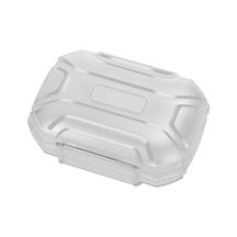 Trn Mag+ Kulaklık Saklama Kutusu Düşme Önleyici Kulaklık Aksesuarları Mühürlü Su Geçirmez Saklama Kutusu - Şeffaf Beyaz