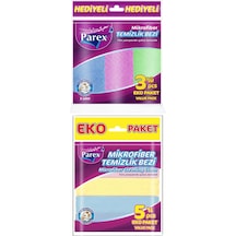 Mikrofiber Karışık Renkli Temizlik Bezi 5'li Ve 3'lü Eko Paket Diğer