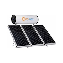 Solar 300l Emayeli Prizmatik 3 Bakır Kollektörlü Güneş Enerjili Su Isıtma Sistemi Kapalı Devre Basınçlı