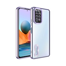 More Tr Redmi Note 11 Global Kılıf Kamera Korumalı Logo Gösteren Mtr Omega Kapak - Lila