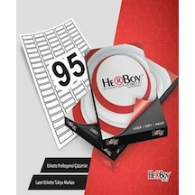 Herboy Etiket-laser 30x12mm Hb-1095 Beyaz