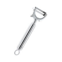 Soyma Bıçağı Çarpraz 12735 - Paslanmaz Çelik 19 Cm, Bıçak Uzunluğu 3.2 Cm, Şekli Nedeniyle Fazla Güç Kullanmadan Salatalık, Havuç, Kabak Soymak İçin İdeal Çok Renkli