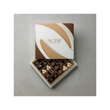 Nutat 300g Spesiyal Hediye Çikolatası - Leblebi Dolgulu & Karışık Aroma Gurme Seçkiseçki/kahverengi Pastel