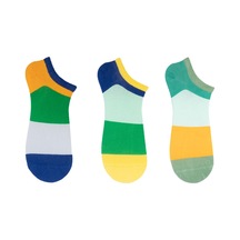 The Socks Company 3 Çift Erkek Patik Çorap 23SDCR158P Beyaz - Gri