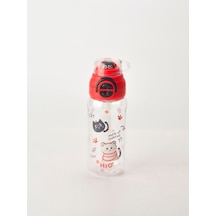 H2o Sevimli Desenli Polikarbon Matara 650 Ml Kırmızı