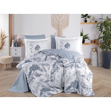 Hobby Çift Kişilik Poplin Nevresim Tiffany Denim Görsel