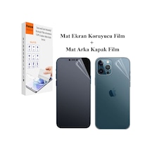 Apple Uyumlu iPhone 11pro Kırılmaz Cam Ön Ve Arka 2in1 Özel Kesim Mat Hydrogel Film
