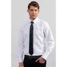 Tudors Modern Slim Fit Düz Erkek Beyaz Gömlek-23973-beyaz Beyaz