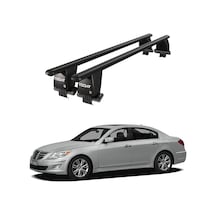 Royal Hyundai Genesis 2008-2014 Uyumlu Siyah Kilitli Ara Atkı Port Bagaj Tavan Barı