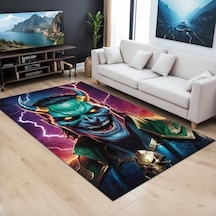 Hetra Kadife Oyuncu Odası Halısı Kaymaz Pamuk Tabanlı Yıkanabilir Antibakteriyel Gamer, Gaming Halısı 160x230 1