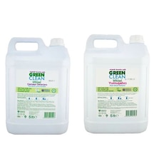 U Green Clean Bitkisel Çamaşır Deterjanı 5 L + U Green Clean Bitkisel Yumuşatıcı 5 L