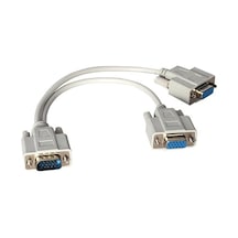 Powermaster Pm-1557 1x Vga Erkek To 2x Vga Dişi 30 Cm Çevirici Kablo
