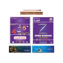 Tonguç Akademi 5. Sınıf 4 Ten 5 E Hazırlık Yaz Tatili Kitabı - 4. Sınıf Zoru Bankası Tekrar Seti 2 Kitap