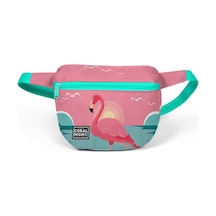 Coral High Yeşil Mercan Flamingo Çocuk Günlük Bel Çantası - Kız Ç Yeşil
