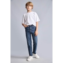 Defacto Straight Fit Mavi Erkek Çocuk Jean Pantolon F0455a8/nm41