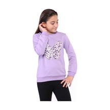 Toontoy Kız Çocuk Kelebek İşlemeli Sweatshirt Lila Toontoy Kız Çocuk Kelebek İşlemeli Sweatshirt Lila