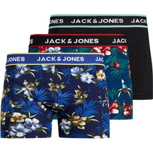 Jack & Jones Flower Trunks 3 Pack Noos Erkek Siyah Boxer 12171253-0